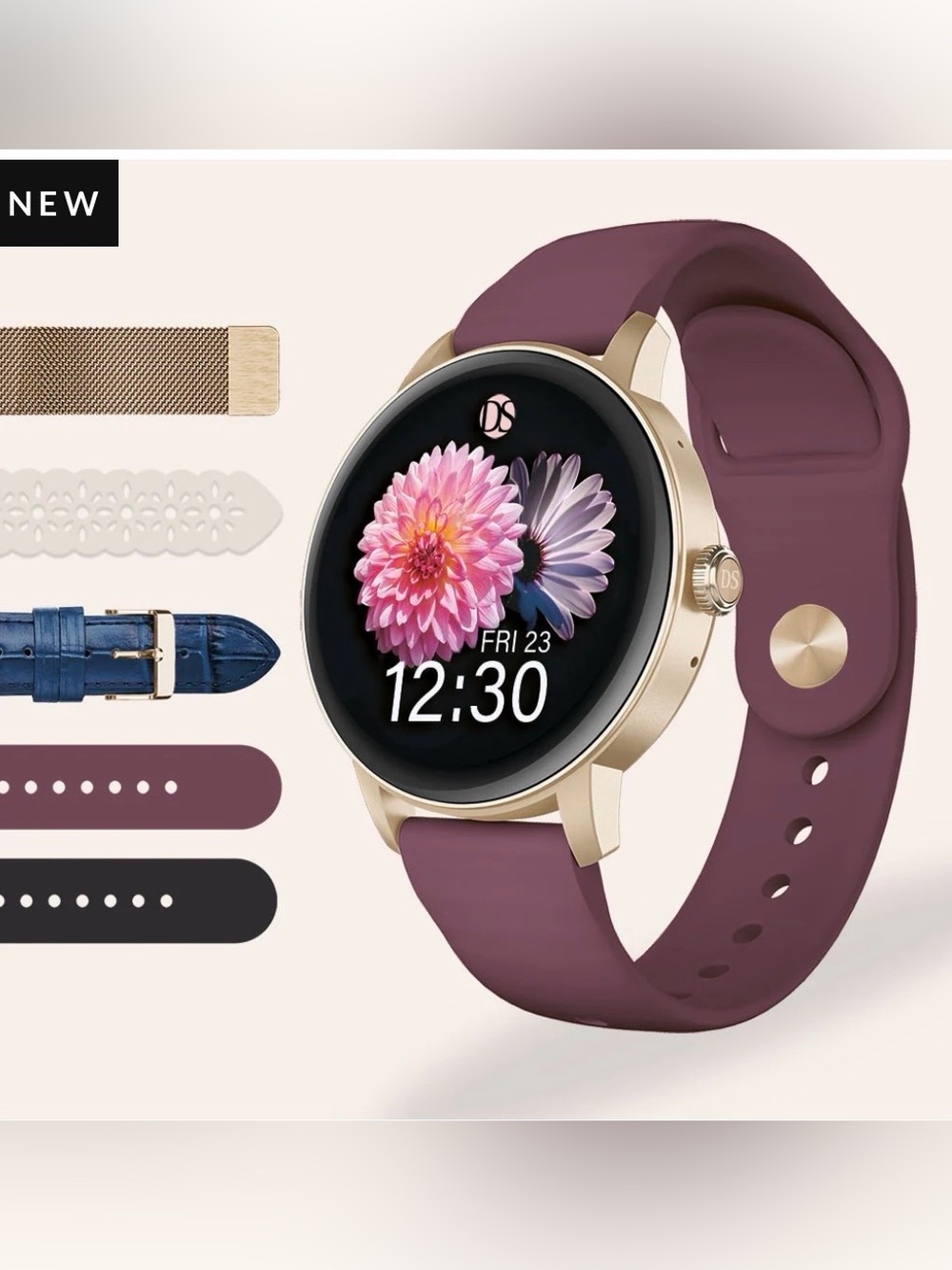 Daniela Swaebe Ora Women's Smartwatch Set with 5 Straps - Rose Gold